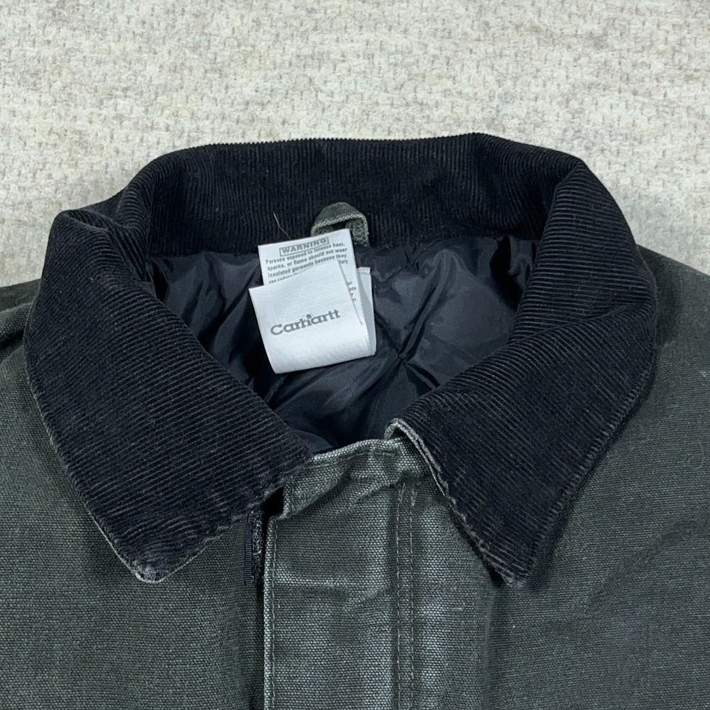 Carhartt Arctic Jacket Men XXL 2XL Moss Olive Green Duck Canvas C26 MOS VTG - Picture 5 of 16
